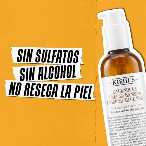 Kiehl's ▫️ Gel de limpeza facial espumante Calendula Deep Cleansing, 230 ml 6