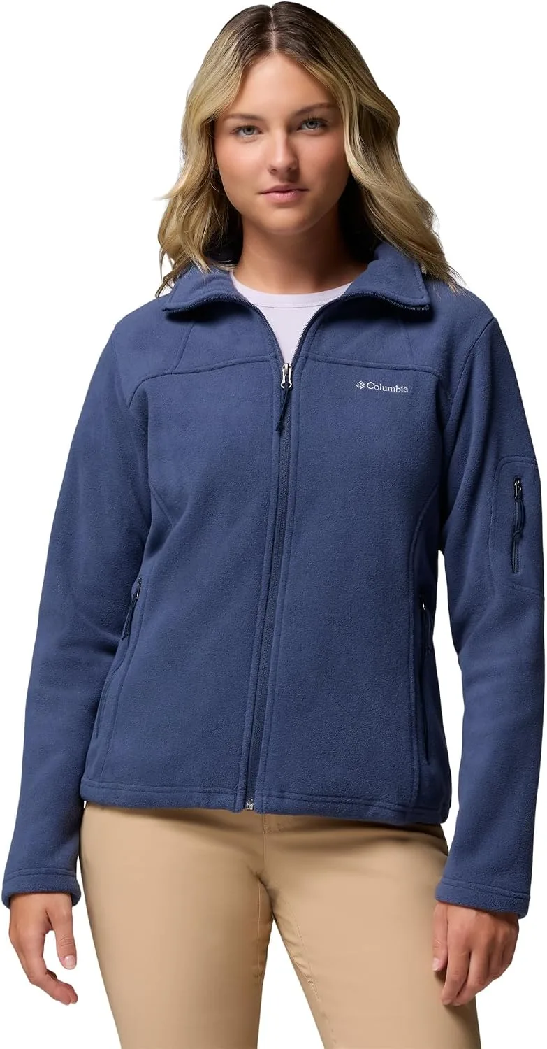 Columbia ▫️ Casaco Fast Trek II, Casaco com forro polar e fecho de correr para mulher