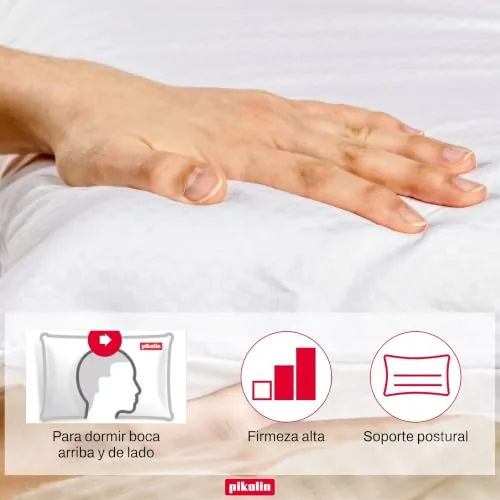 PIKOLIN ▫️ Pack 2 Almofadas de hotel viscoelásticas de 70 cm com capa dupla 6