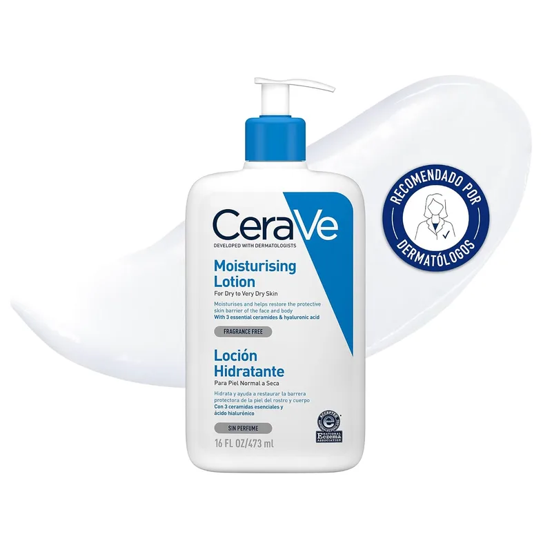 CeraVe ▫️ Loção Hidratante, Pele seca e muito seca do corpo, 473 ml