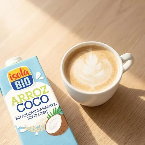 Isola Bio ▫️ Bebida Ecológica Vegetal de Arroz e Coco - Embalagem de 6 x 1 L 3