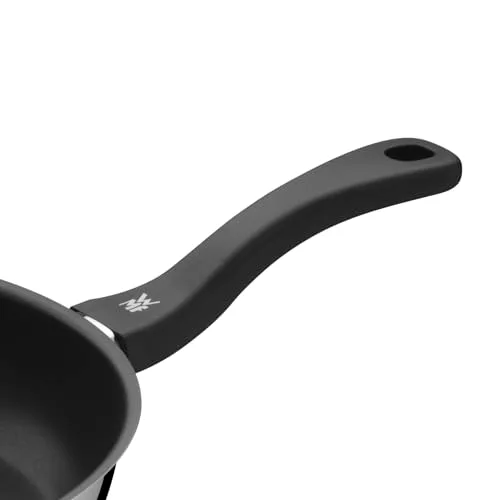WMF ▫️ Devil - Conjunto de 3 frigideiras antiaderentes de 20-24-28 cm, frigideira em aço inoxidável com revestimento antiaderente, adequada para todos os tipos de fogões, incluindo os de indução, cor preta 5