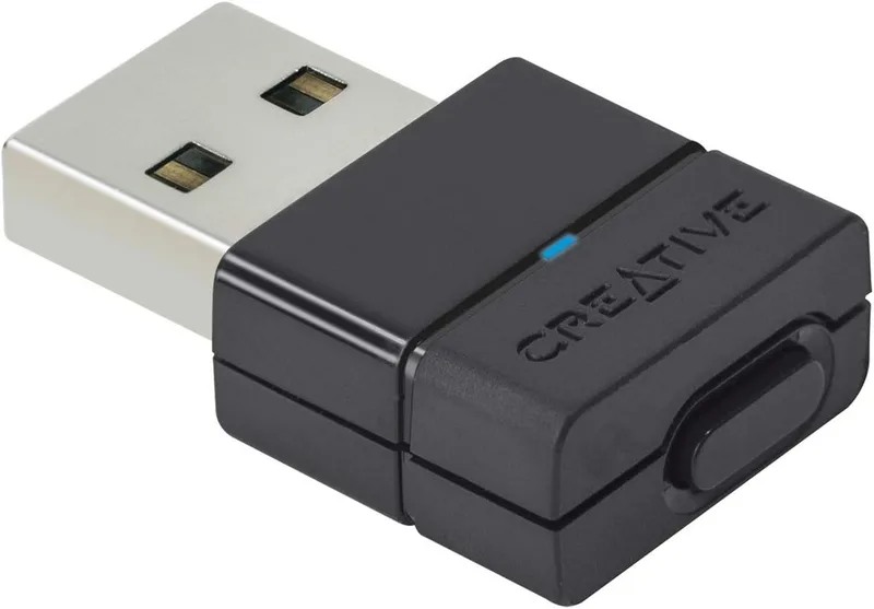 CREATIVE ▫️ BT-W2 - Transcetor de áudio Bluetooth portátil com baixa latência aptX para PC, Mac, PS4 e Nintendo Switch