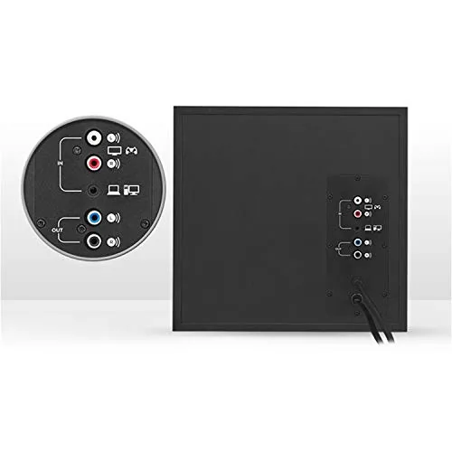 Logitech ▫️ Z533 2.1 Sistema de altifalantes 2.1 com subwoofer, som potente, 120 W de potência de pico, graves potentes, Entradas de áudio de 3,5 mm/RCA, compatível com vários dispositivos, ficha UE, PC/PS4/Xbox/TV/smartphone/tablet 5