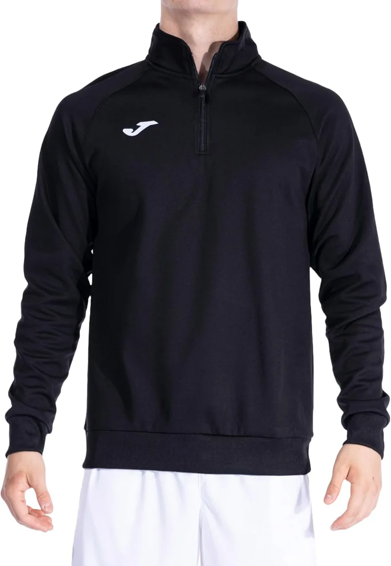 Joma ▫️ Camisola para homem, 6XS - 3XL - Quente e respirável, evita a entrada de frio com meio fecho de correr, bainha e punhos em malha elástica - Faraón