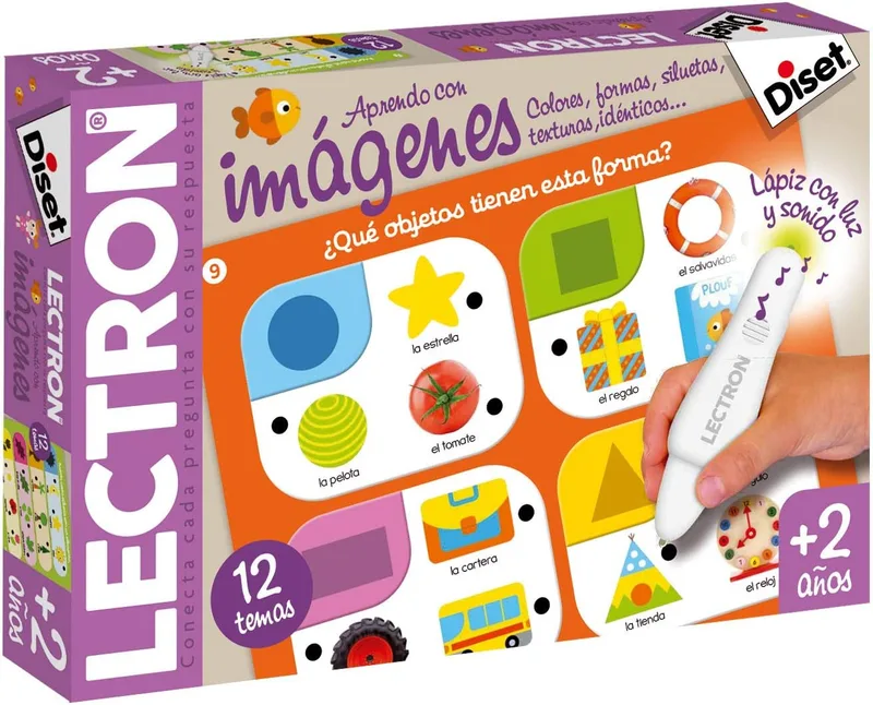 Diset ▫️ Lectron: Aprendo com imagens, Jogo educativo para associar perguntas e respostas, a partir dos 2 anos