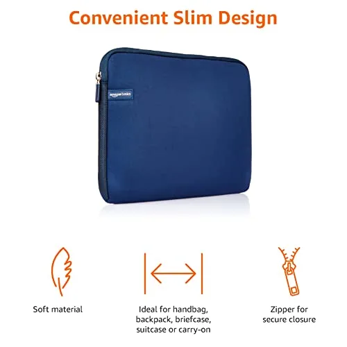 Amazon Basics ▫️ Bolsa para portáteis, 13,3 polegadas, azul-marinho 3
