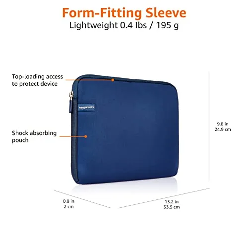 Amazon Basics ▫️ Bolsa para portáteis, 13,3 polegadas, azul-marinho 5