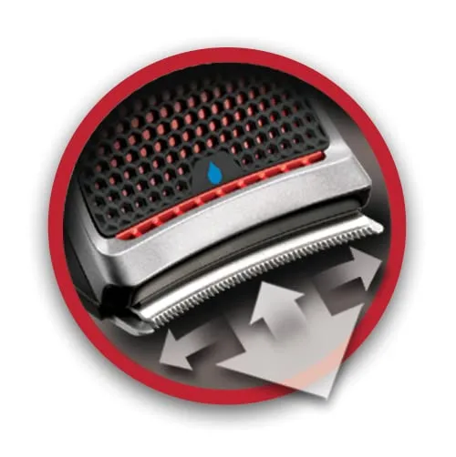 Remington ▫️ Máquina de cortar cabelo para homem com lâminas auto-afiáveis em aço inoxidável, tecnologia Curve-cut para utilização por conta própria, 0,5-15 mm, QuickCut com 9 pentes, cabo/bateria, lítio, estojo HC4250 5