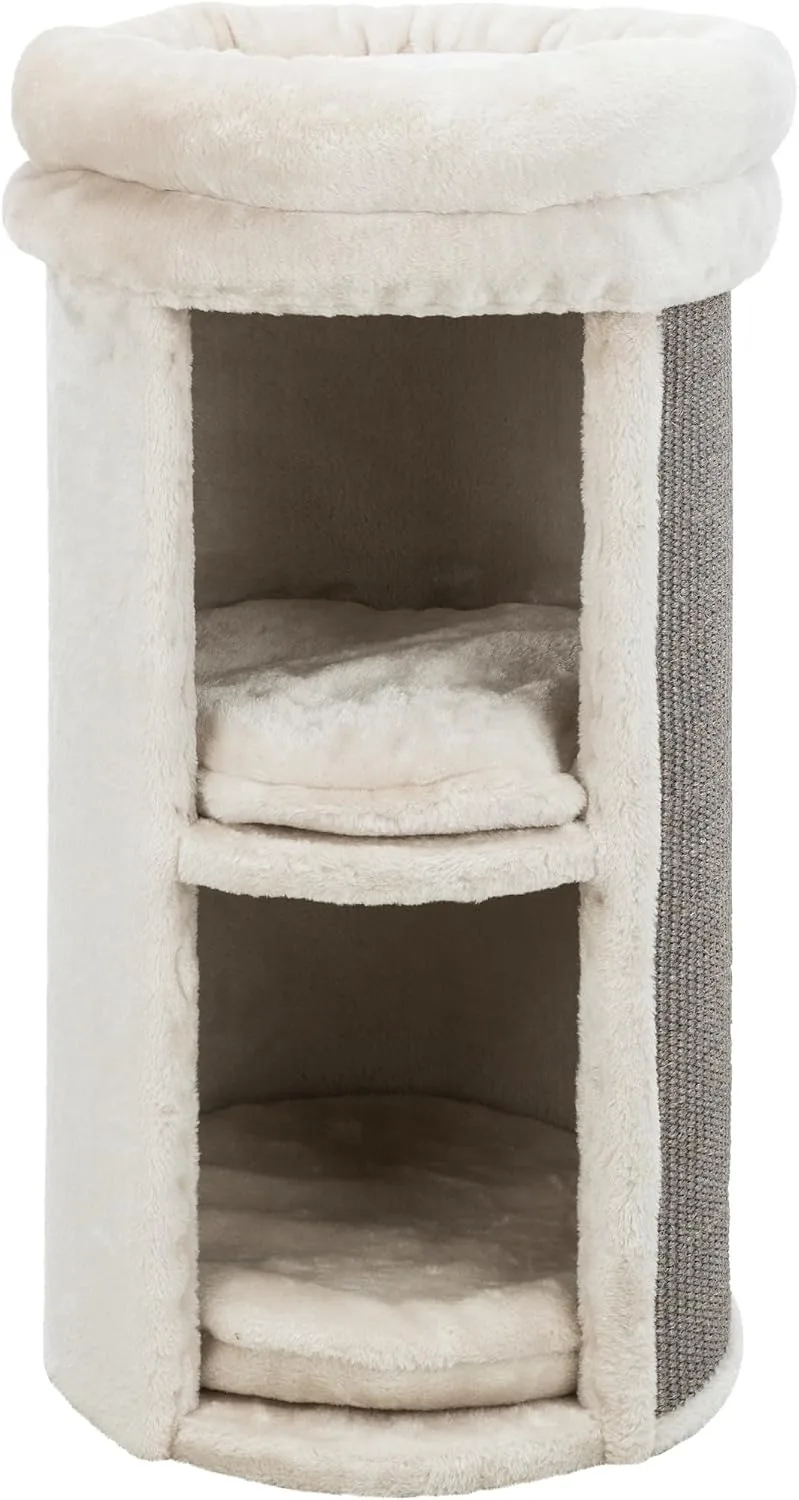 TRIXIE ▫️ Mexia - Torre para gatos de 2 andares, plataforma superior com cama removível, almofadas removíveis de 15,75 x 15,75 x 29 polegadas