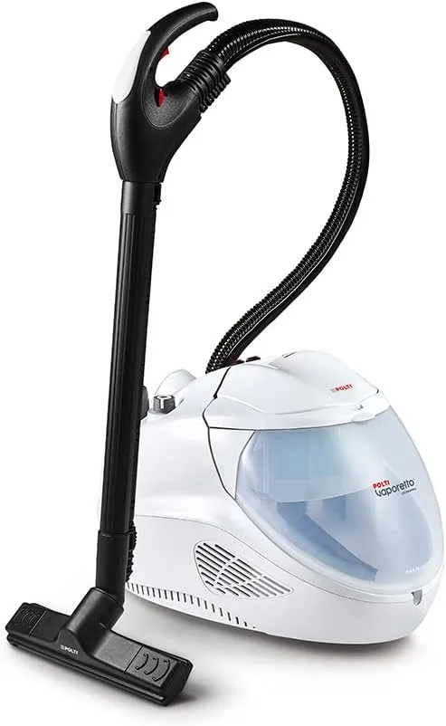 Polti ▫️ Vaporetto Lecoaspira FAV30, máquina de limpeza a vapor e aspirador com filtro de água, dupla função, potência total 2450 W, pressão máxima da caldeira 4 bar, tampa de segurança, branco