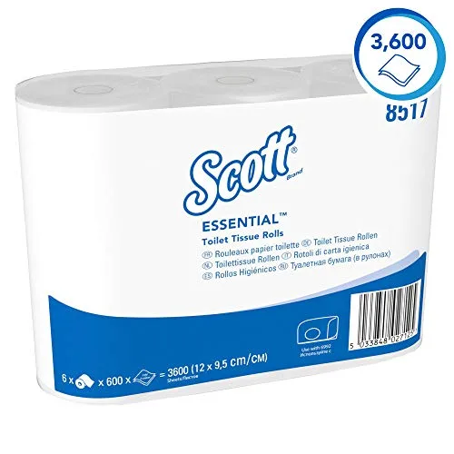 Scott ▫️ Papel higiénico 8517, 2 camadas, papel higiénico em rolo, 36x600 3