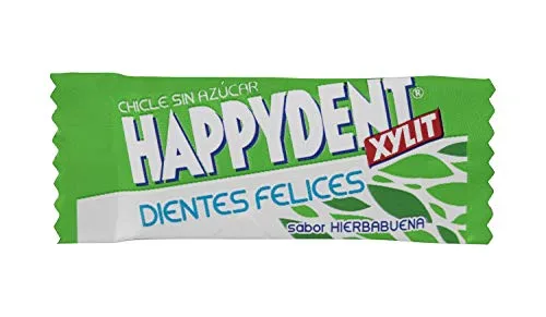 Happydent ▫️ Hierbabuena, Pastilha elástica sem açúcar - 200 unidades 5