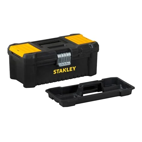 STANLEY ▫️ Caixa de ferramentas Essential, fechos metálicos, pega ergonómica, organizadores na tampa, tabuleiro removível - STST1-75515 3