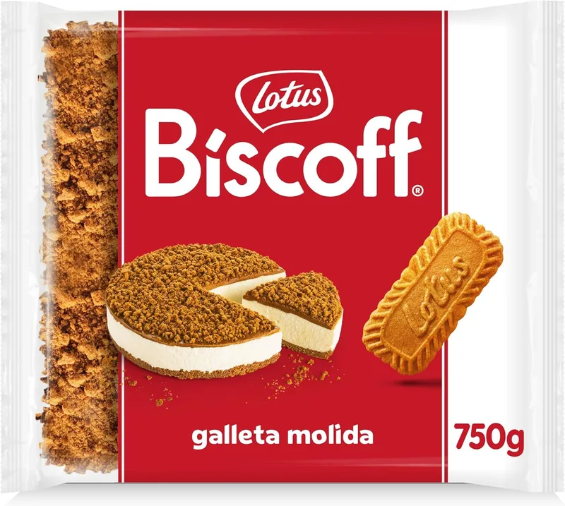 Biscoff ▫️ Lotus | Bolacha caramelizada triturada | Ingredientes de origem natural | Vegano | Sem corantes nem aromas adicionados | 750 g
