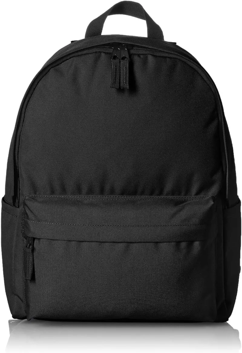 Amazon Basics ▫️ Mochila Clássica/para o Dia-a-dia/Escolar Preta, 1 unidade