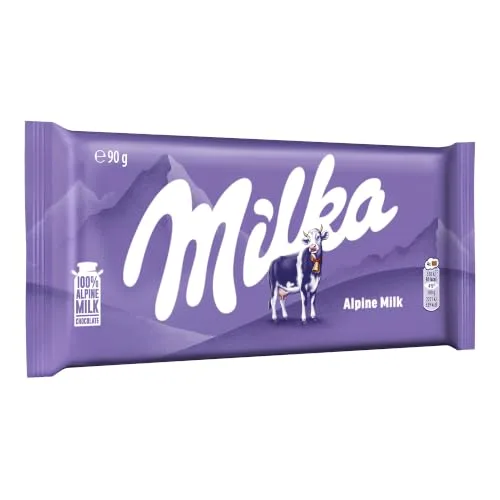 Milka ▫️ Tableta de Chocolate de Leite dos Alpes, 90 g 3