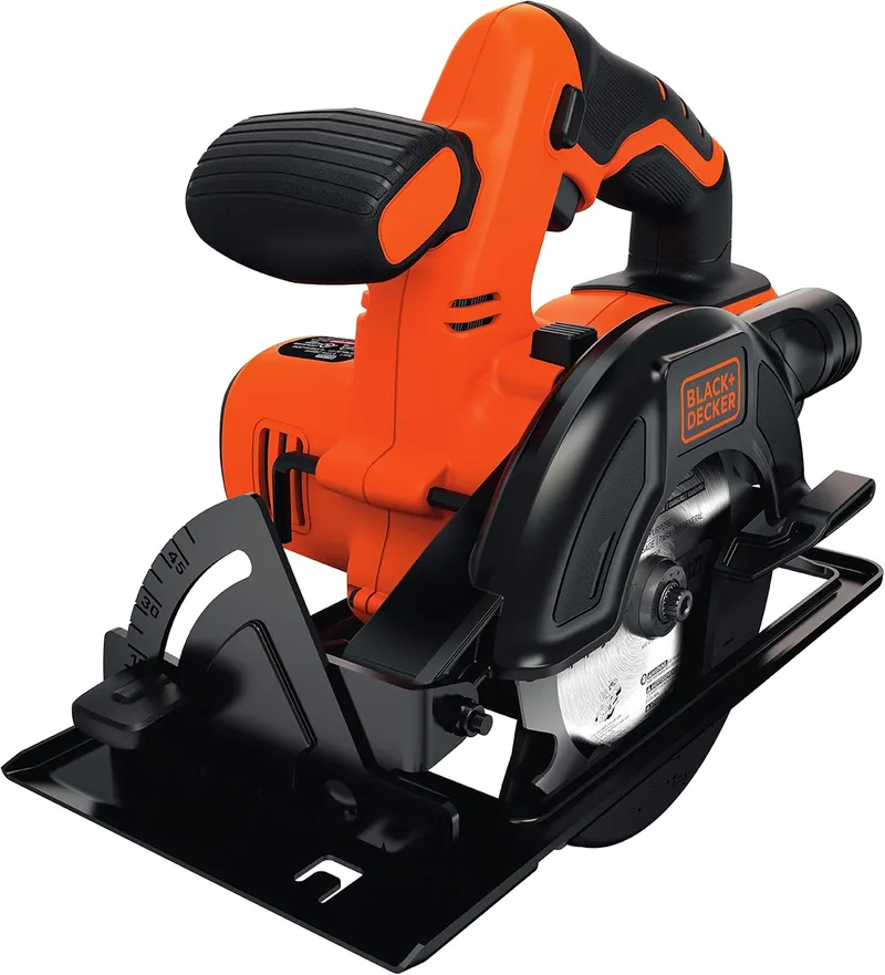 Black+Decker ▫️ BDCCS18N-XJ - Serra circular a bateria 18V, diâmetro da lâmina Ø 140 mm, profundidade de corte até 43 mm, corte em bisel até 45°, carregador e bateria não incluídos