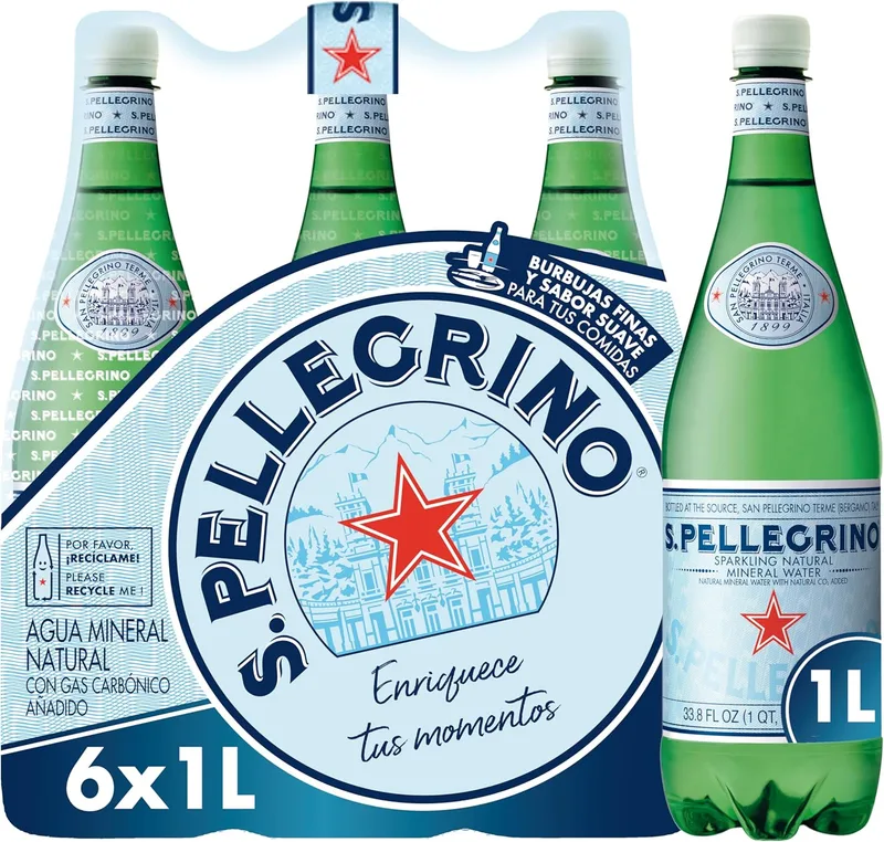 San Pellegrino ▫️ Água com gás 6 x 1 L