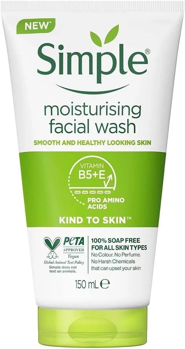simple ▫️ Gel de Limpeza Facial Hidratante - 1 x 150 ml