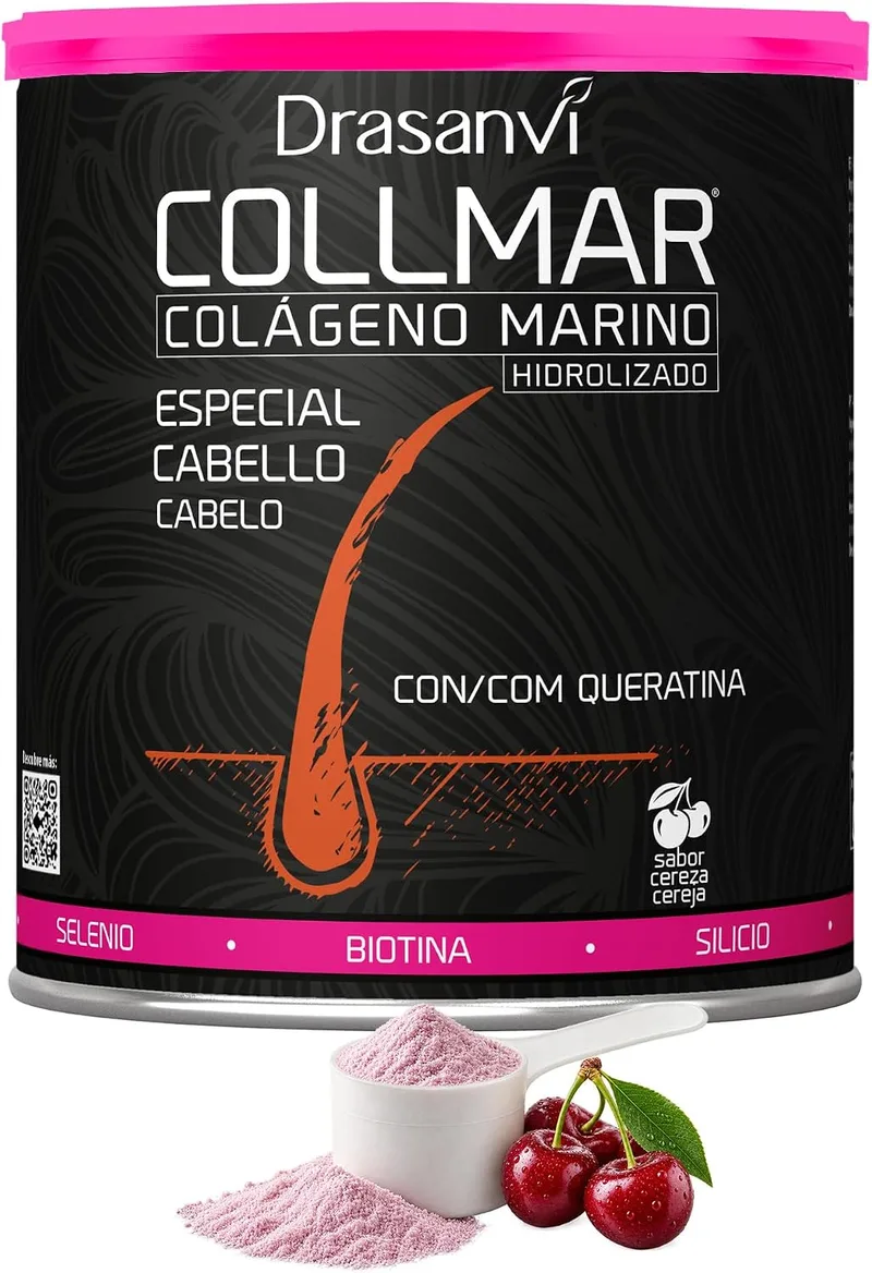 Drasanvi ▫️ Colagénio Marinho para o Cabelo | Com Biotina, Queratina, Zinco e Bambu