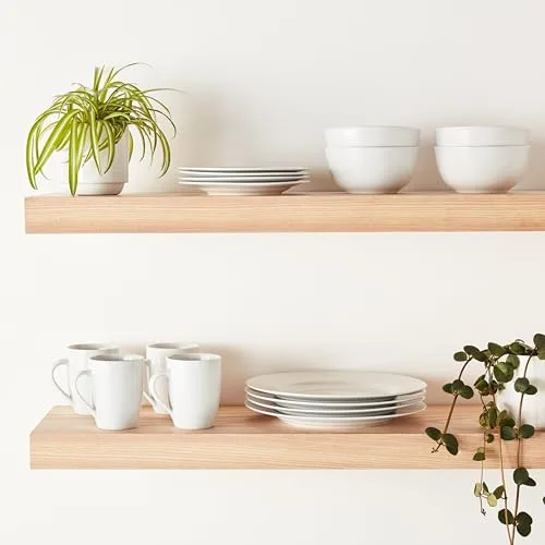 Amazon Basics ▫️ Louça para 4 pessoas, 16 peças, embalagem de 1, Branco 3