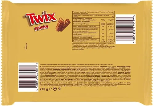 Twix ▫️ minis, embalagem de 10 unidades, 227 g 2
