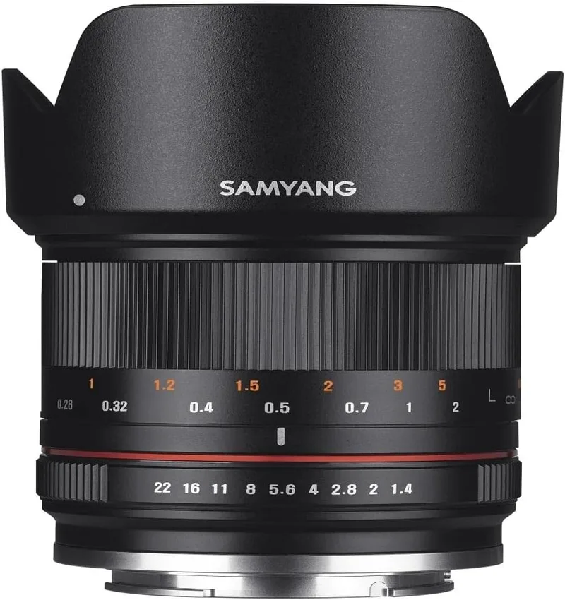 Samyang ▫️ CSC-Mirrorless - Objetiva Sony E (21mm F1.4 ED AS UMC CS), Preto