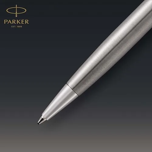 PARKER ▫️ Sonnet - Caneta esferográfica (em aço inoxidável, com acabamento em paládio e ponta média, em estojo) 3