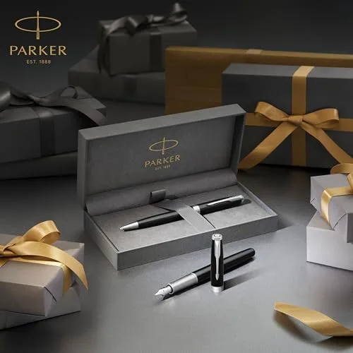 PARKER ▫️ Sonnet - Caneta esferográfica (em aço inoxidável, com acabamento em paládio e ponta média, em estojo) 6