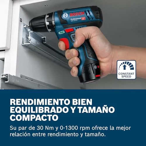 Bosch Professional ▫️ 12V System – Aparafusadora a bateria GSR 12V-15 (inclui 2 baterias de 2,0, carregador, conjunto de 39 acessórios, bolsa de ferramentas) – Conjunto exclusivo da Amazon 5