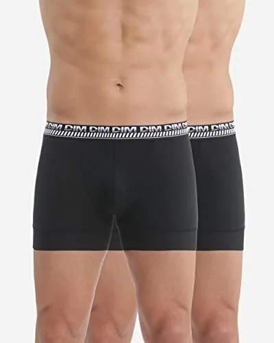 Dim ▫️ Conjunto de 2 boxers para homem em algodão elástico Stay and Fit Homem x2 2