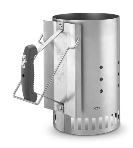 Weber ▫️ 17631 - Conjunto para lareira: 2 kg de briquetes + 6 pastilhas de ignição brancas, aço inoxidável 3