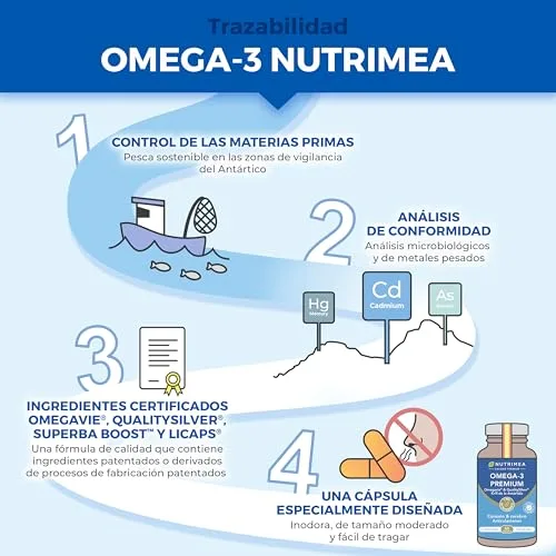 Laboratoires Nutrimea ▫️ Ómega 3 e krill antártico | Patente Omegavie® | 60 cápsulas 5