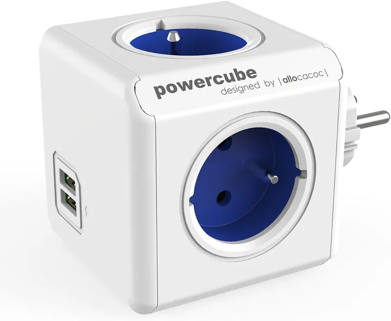 Allocacoc ▫️ 1202GN/DEOUPC Power Cube Original USB, Verde