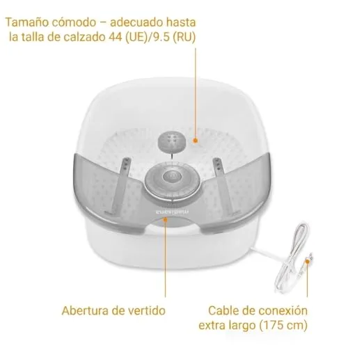 Medisana ▫️ FS 881 spa para pés, banho de pés elétrico, banheira para pés 6