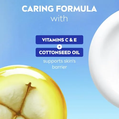 NIVEA ▫️ Gel de banho com óleo de caxemira e algodão (250 ml), gel de banho com vitamina C, E e óleos preciosos, protege a pele contra o ressecamento e deixa-a suave 4