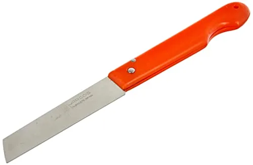 Arcos ▫️ Canivete profissional multifunções de bolso com lâmina de 85 mm, em aço inoxidável e estojo em polipropileno. Canivete multifunções Albacete para cortes. Cor laranja 2