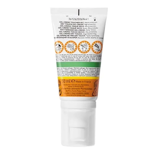La Roche-Posay ▫️ Gel-Creme, Proteção Solar FPS 50+, Resistente à Água, ao Suor e à Areia, Efeito Matificante, Fórmula com Mexoryl 400, Anthelios UV-MUNE 400 Oil Control, 50 ml 2