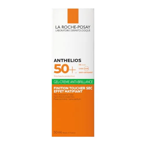 La Roche-Posay ▫️ Gel-Creme, Proteção Solar FPS 50+, Resistente à Água, ao Suor e à Areia, Efeito Matificante, Fórmula com Mexoryl 400, Anthelios UV-MUNE 400 Oil Control, 50 ml 4