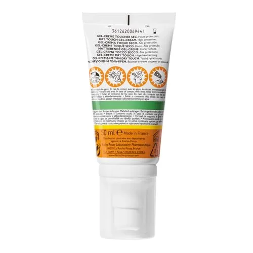La Roche-Posay ▫️ Gel-Creme, Proteção Solar FPS 50+, Resistente à Água, ao Suor e à Areia, Efeito Matificante, Fórmula com Mexoryl 400, Anthelios UV-MUNE 400 Oil Control, 50 ml 5