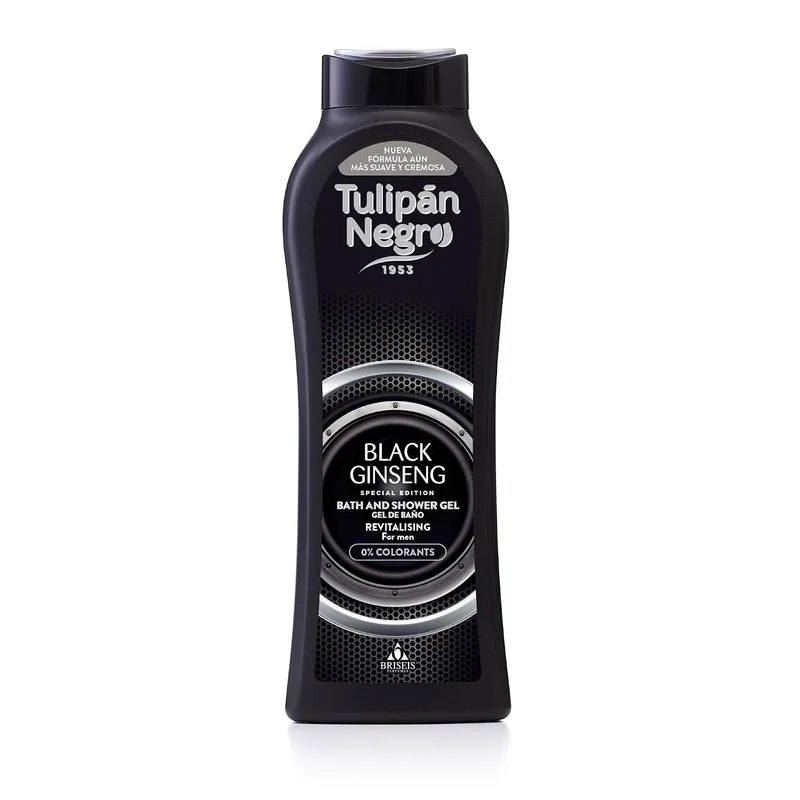 TULIPAN NEGRO ▫️ Tulipán Negro - Gel de Banho Revitalizante com Ginseng Preto 650 ml, 0% de corantes, Edição Especial