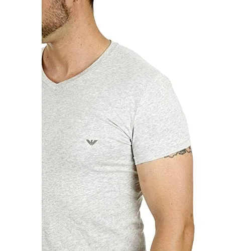 Emporio Armani ▫️ Cc735 110810 00020, Camisola interior para homem, Preto (Black), 3