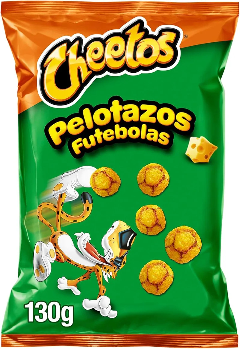 Cheetos ▫️ Pelotazos, Snack Produto, Snack com sabor a queijo em forma de bolas, saco individual, 130gr
