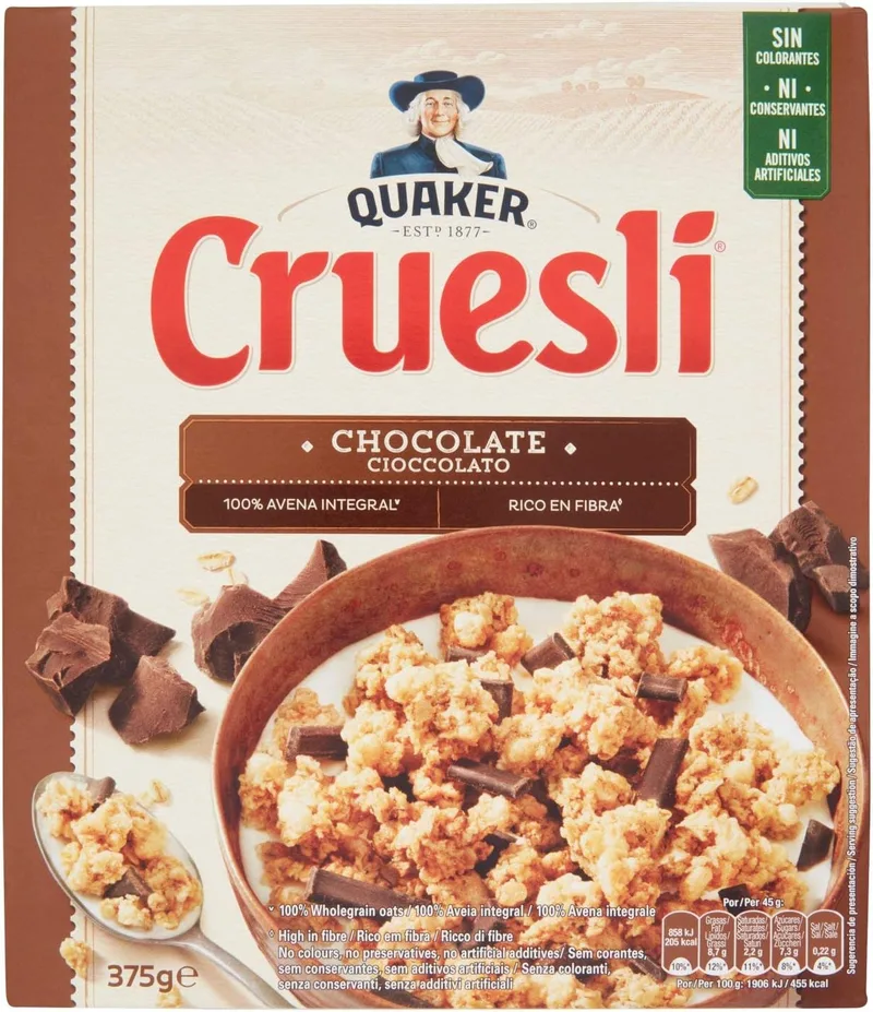Quaker ▫️ Cruesli Chocolate, 375g