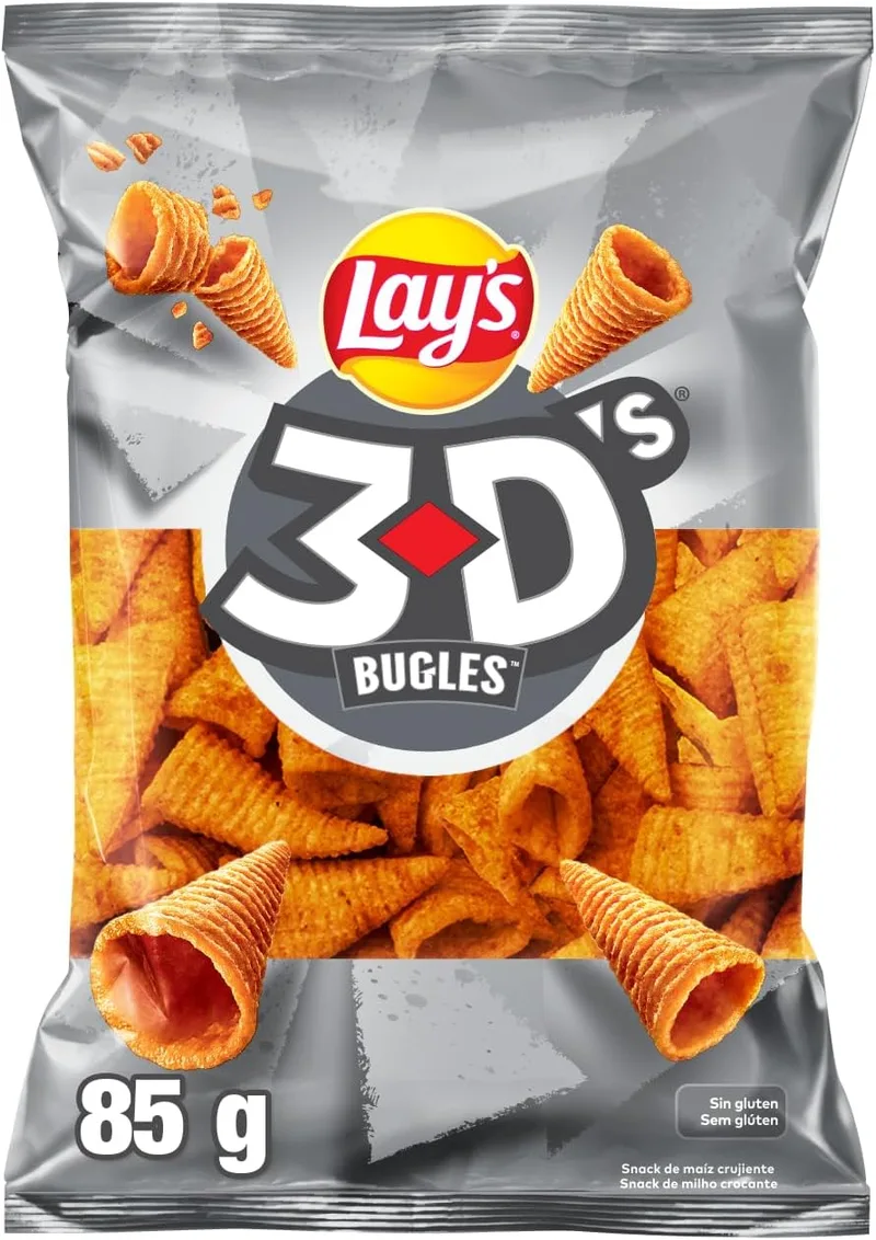 Lay's ▫️ Matutano - Cones de milho Bugles 3D's 85 g