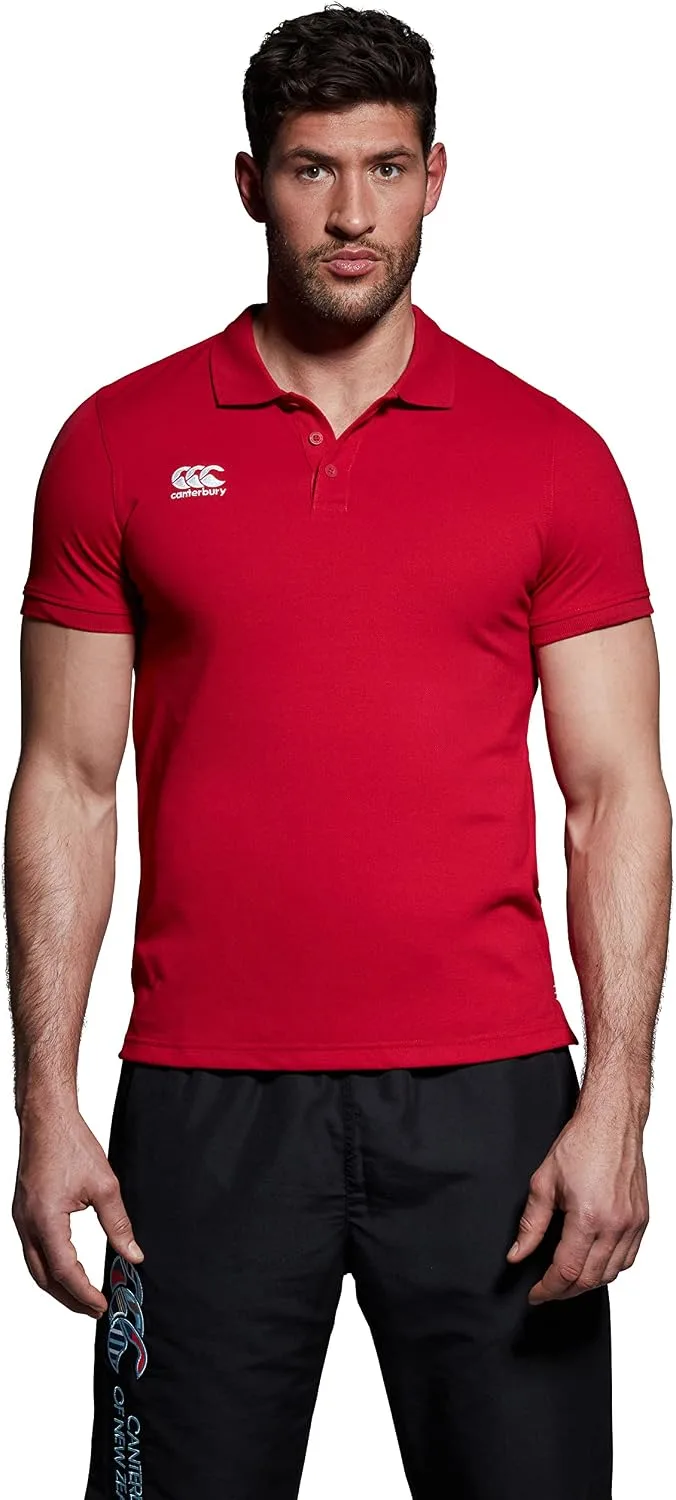 Canterbury ▫️ Camisa Polo de Algodão Waimak para Homem | Camisa de Rugby | Camisa Casual para um Conforto Duradouro