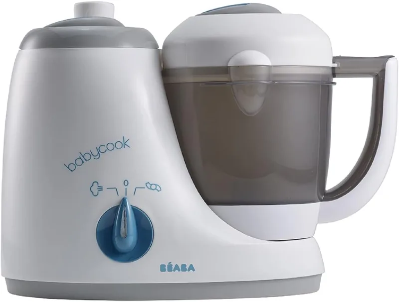 BÉABA Babycook Original, Processador de alimentos para bebés 4 em 1, mistura, aquece, cozinha a vapor, descongela, cozinha rápida em casa, 15 min, acessórios incluídos