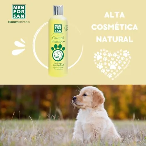 MENFORSAN ▫️ Champô Anticaspa para Cães | Combate a caspa e a descamação da pele | Limão | Pêlo macio e brilhante | Ação purificante e tonificante | 300 ml 6