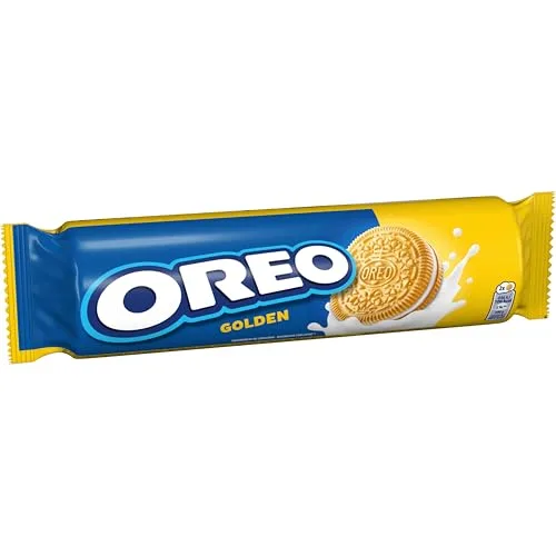 Oreo ▫️ Golden com sabor a baunilha – Bolachas recheadas – Embalagem de 14 bolachas – 154 g 3